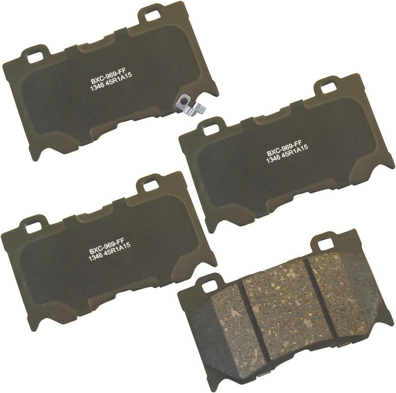 Bendix Premium SBC1346 Ceramic Front Brake Pads for Select Models INFINITI FX50, G37, M37, M56, Q50, Q60, Q70, Q70L, QX70, Nissan 370Z, Z - Image 1